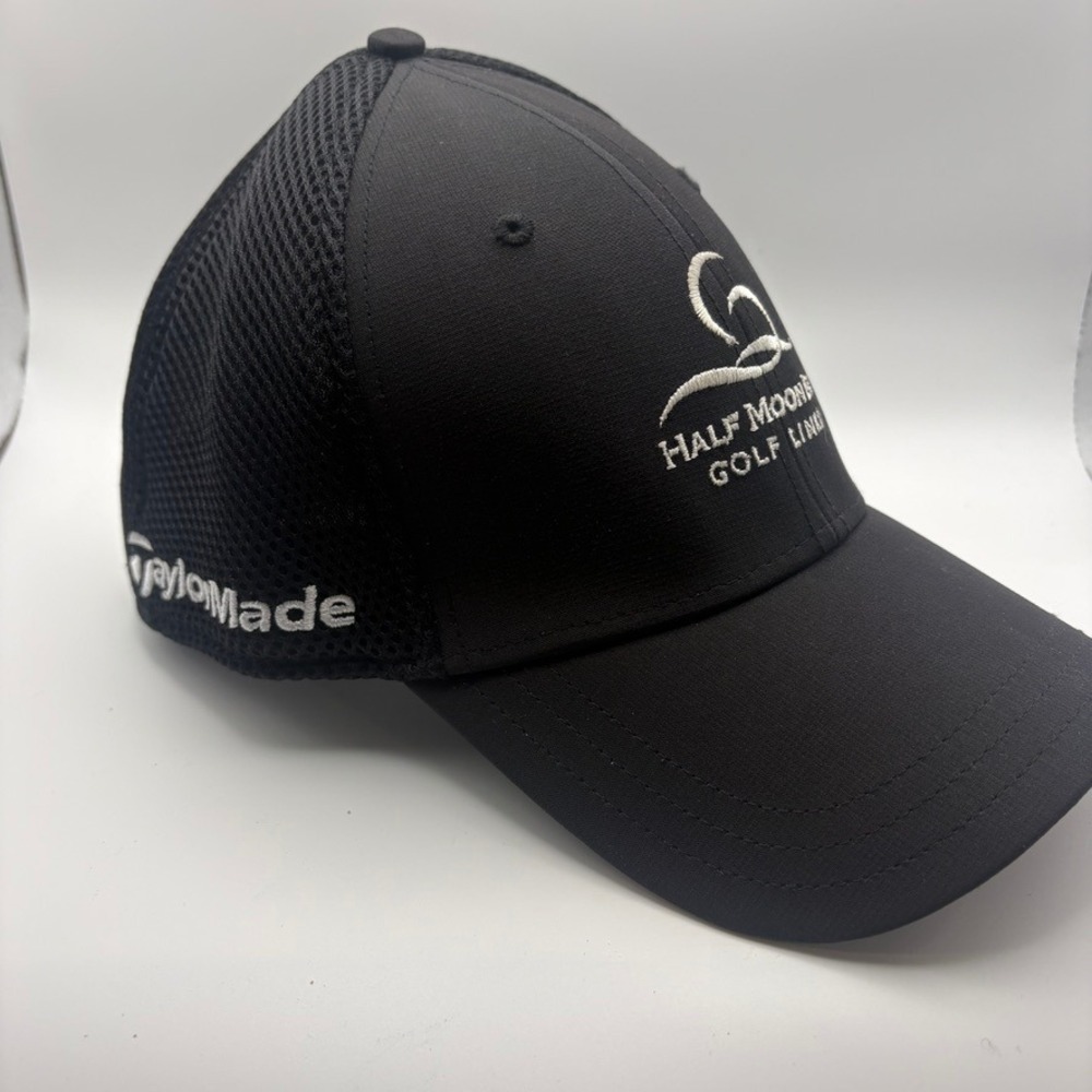 Half Moon Bay Golf Links Adidas TaylorMade Hat L/XL Black Classic Activewear Cap - Picture 3 of 7